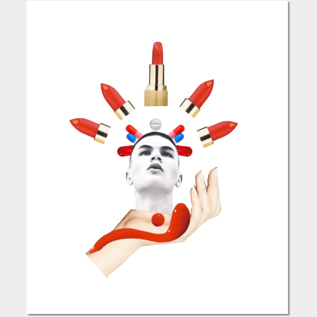 The Lipsticks Holy Boy Wall Art by Luca Mainini